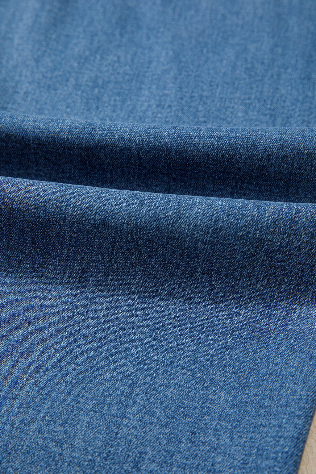 Acid Wash Denim Straight Leg Jeans