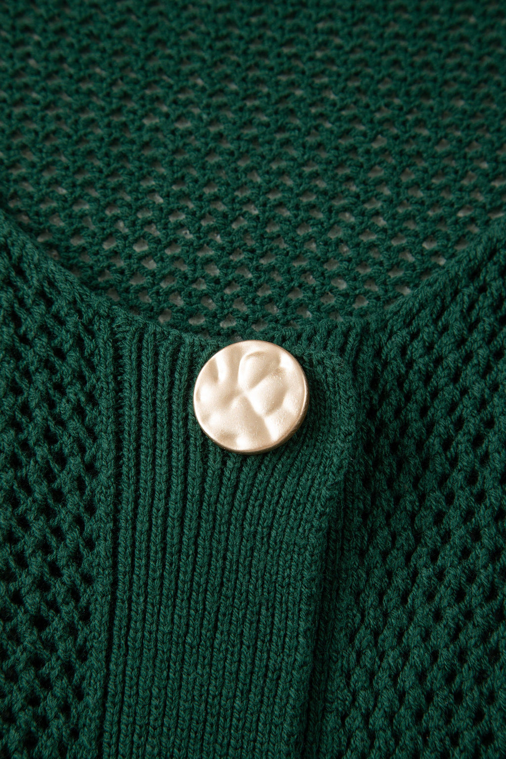 Plus Size Solid Button Front Sweater Cardigan