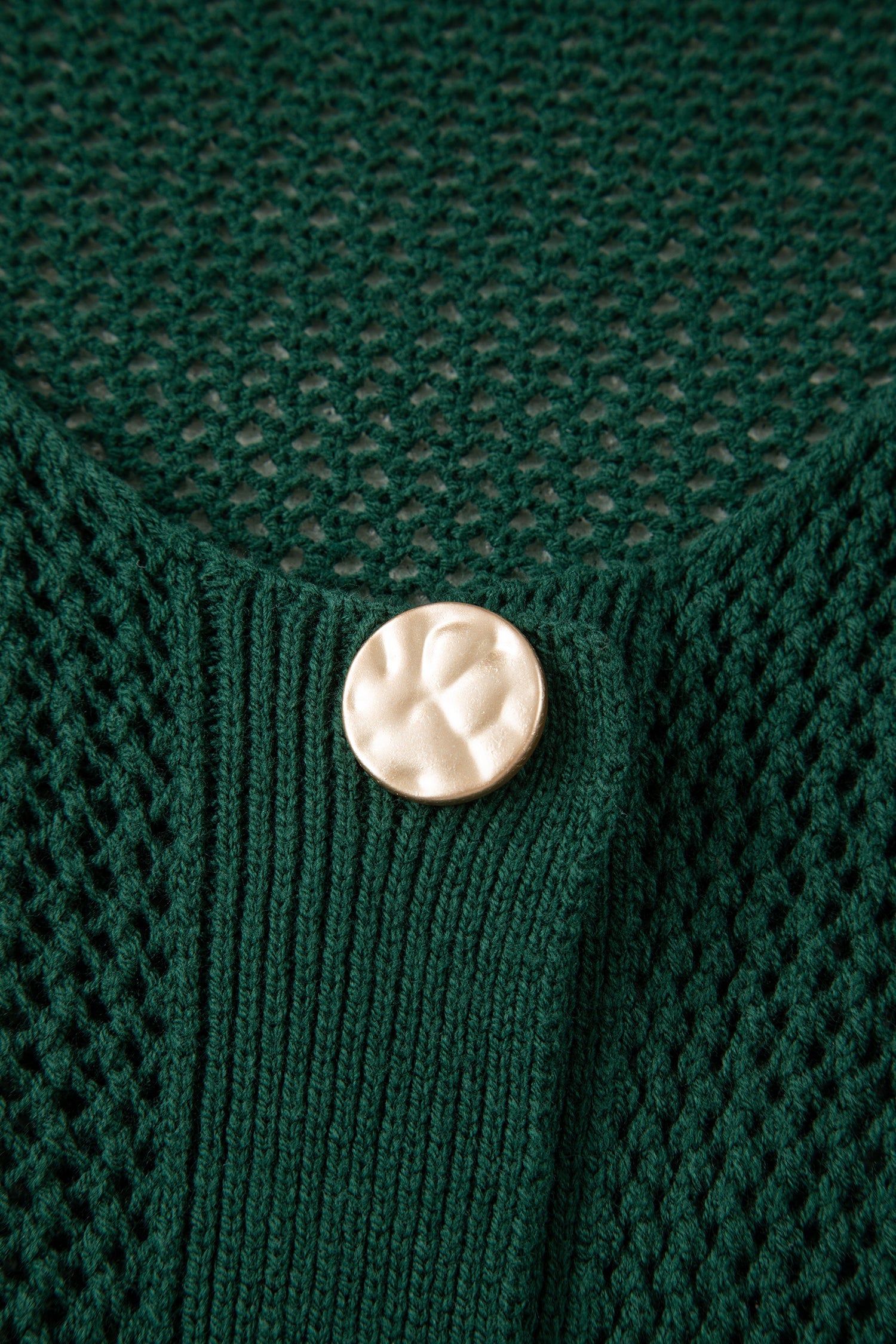 Plus Size Solid Button Front Sweater Cardigan