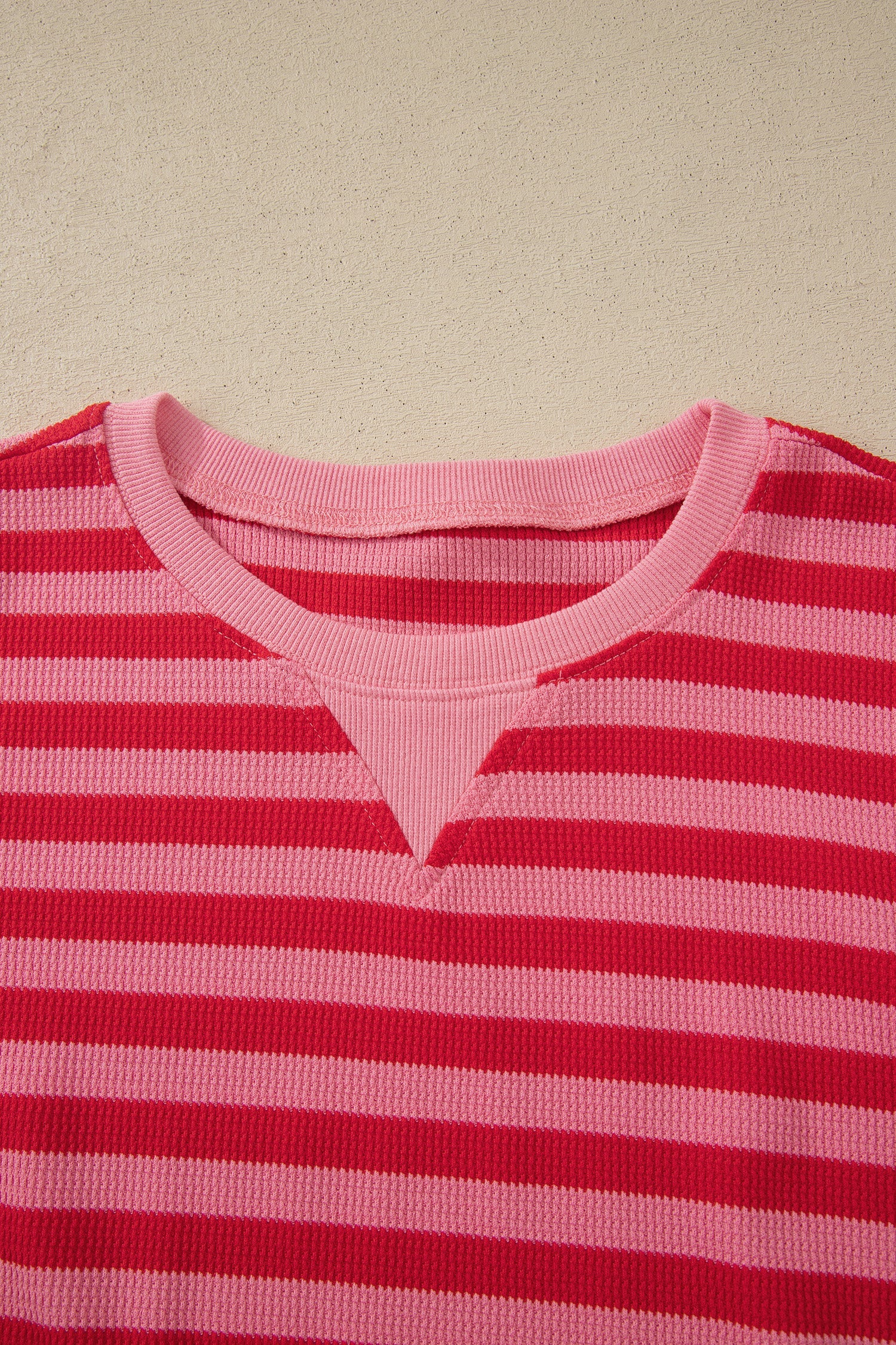 Stripe Puff Sleeve T-Shirt & Drawstring Shorts Set