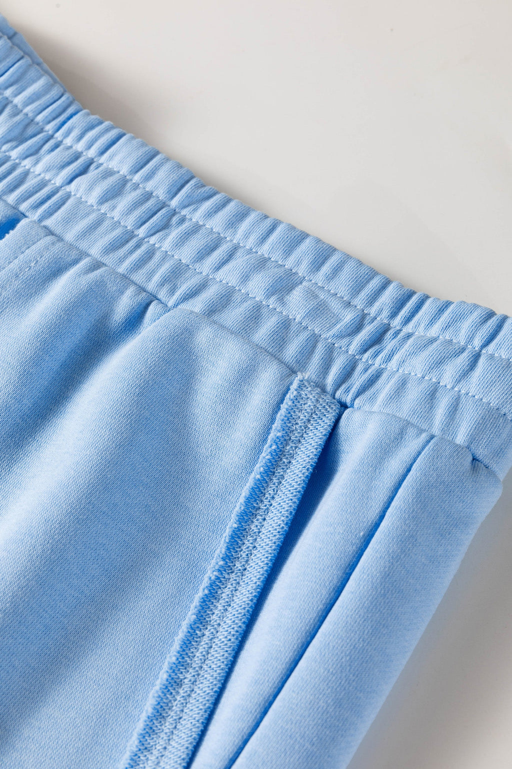 Plus Size Solid Polo Tee & Elastic Waist Shorts