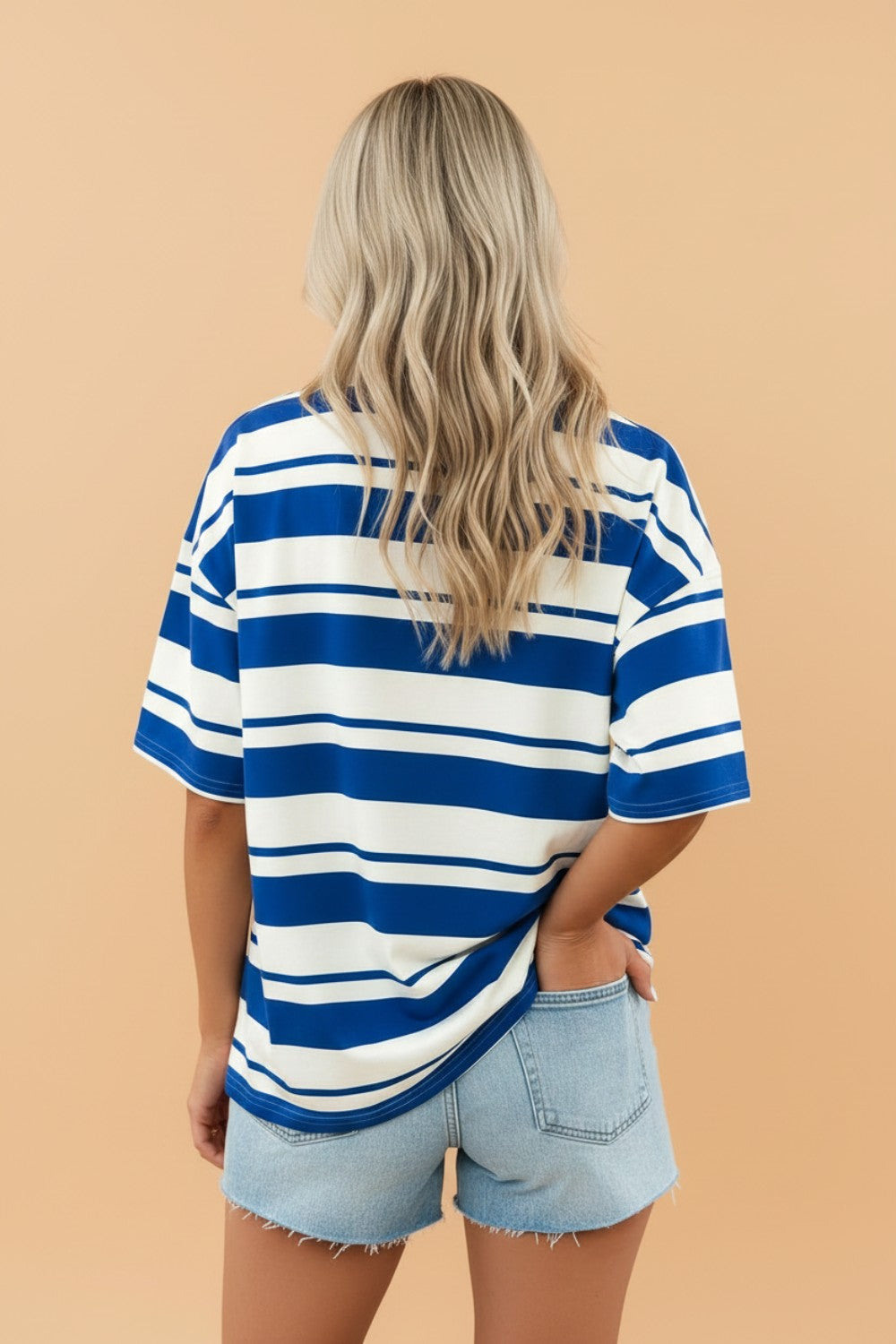 Stripe USA Graphic Drop Shoulder Short Sleeve T-Shirt