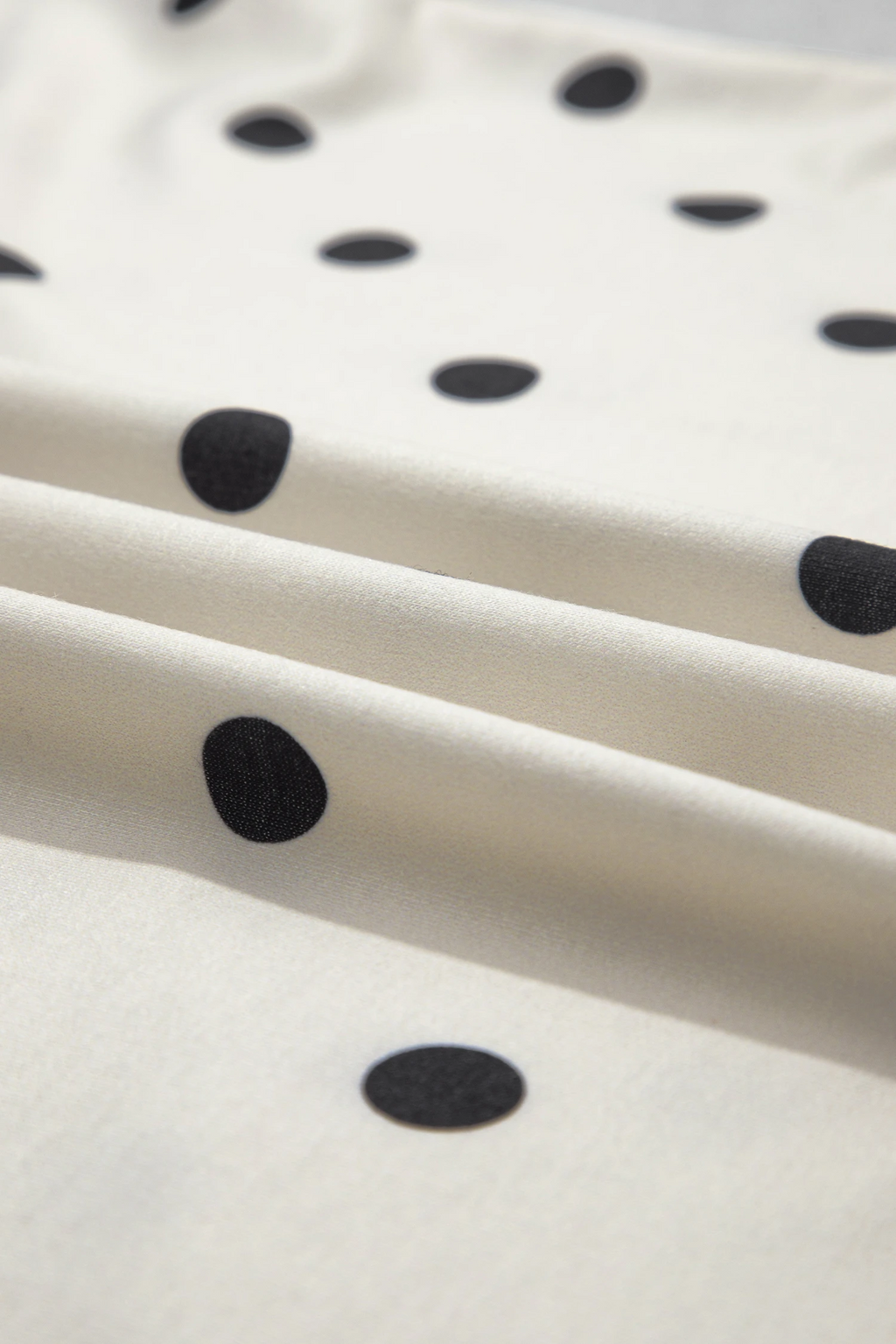 Polka Dot 3/4 Sleeve Top & Elastic Waist Pants Set