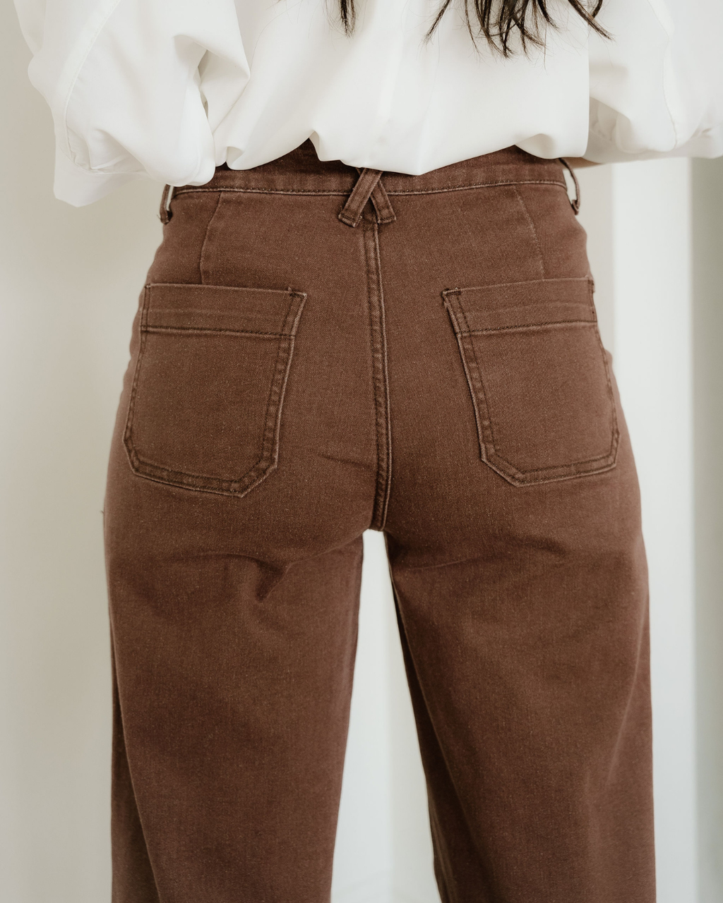Rylan Retro Washed Patch Pocket Loose Jeans