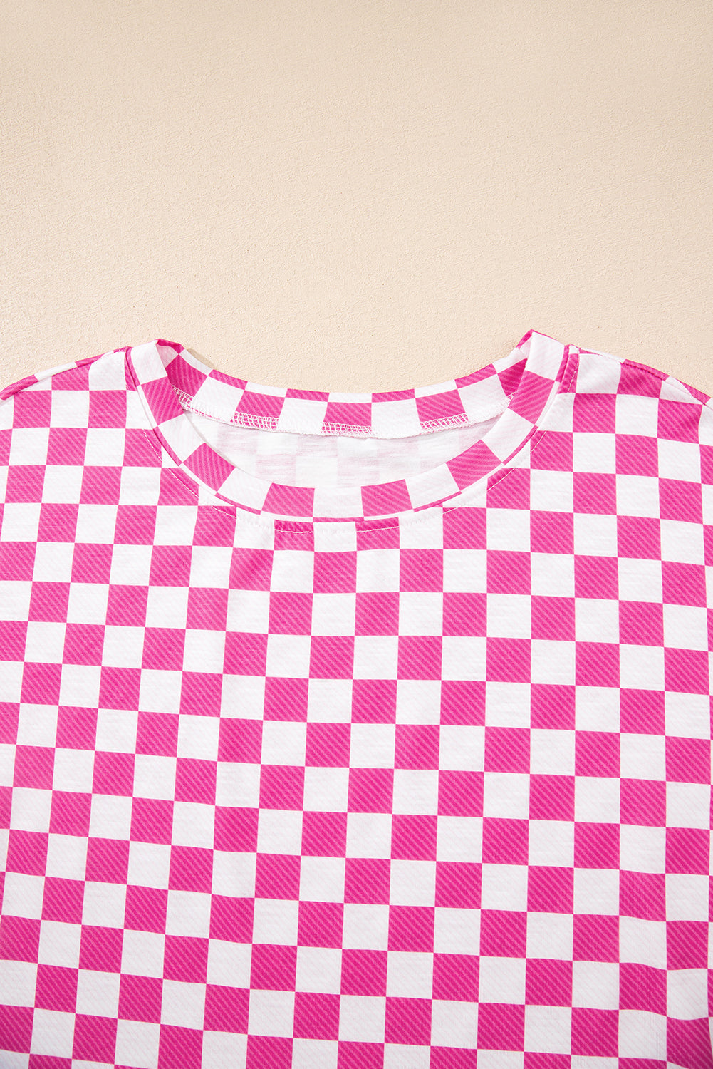 Checker T-Shirt & High Waist Skort Set