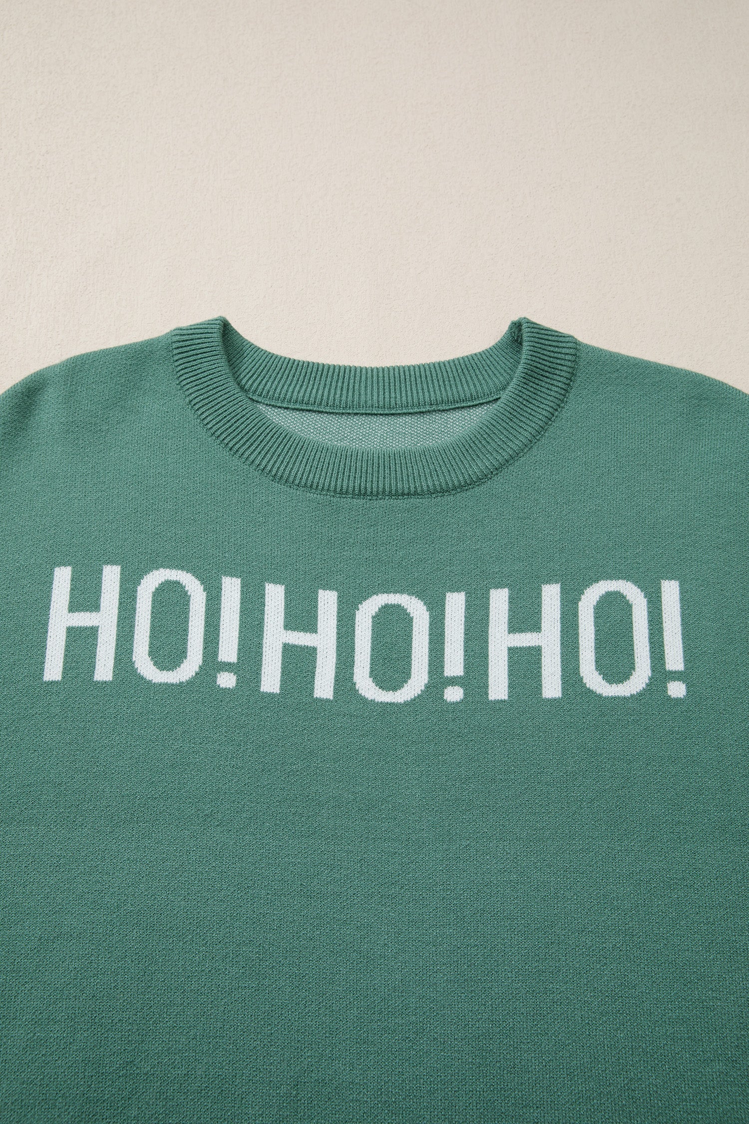 Ho Ho Ho Merry Christmas Drop Shoulder Sweater