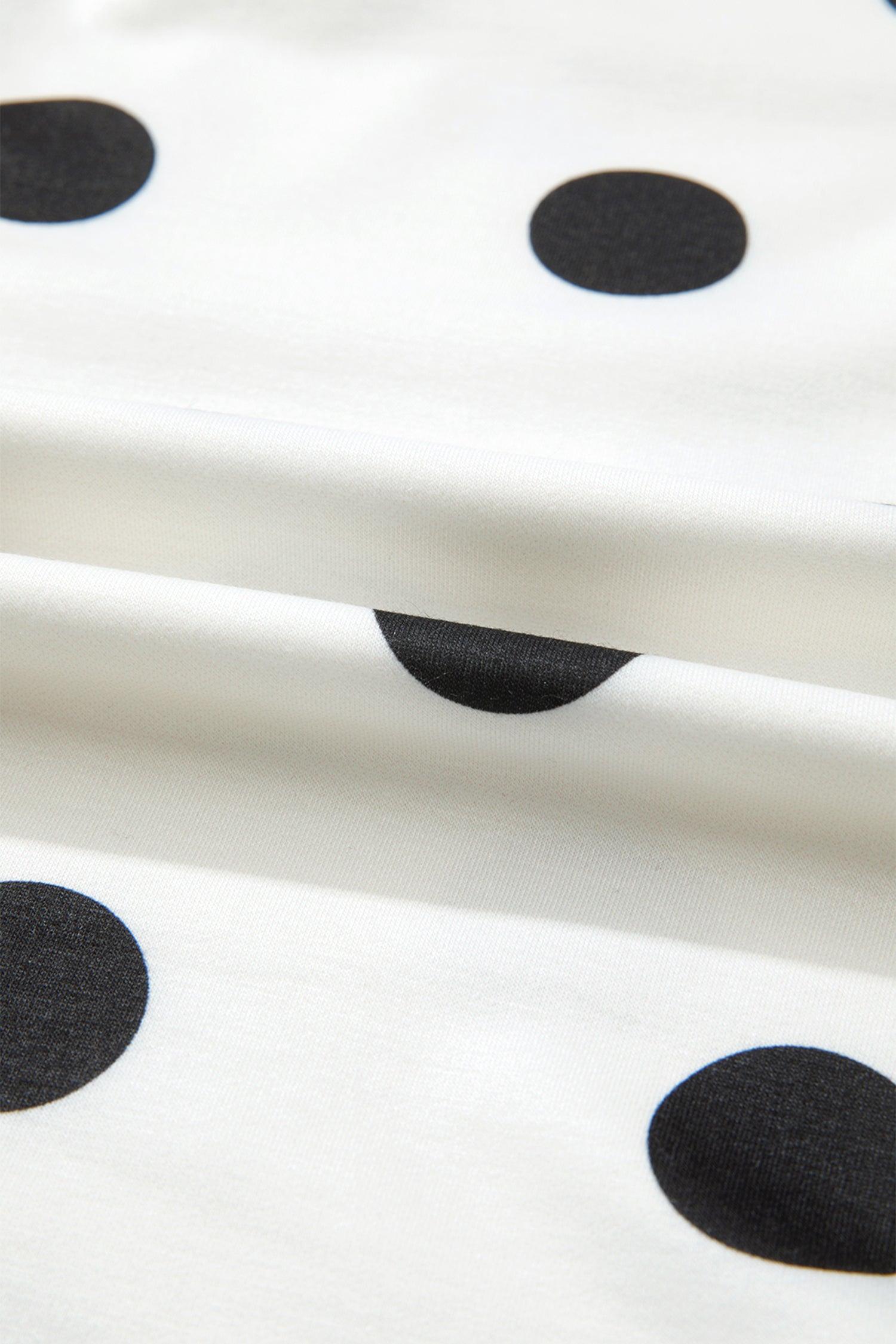 Plus Size Polka Dot Tank & Split Skort Set