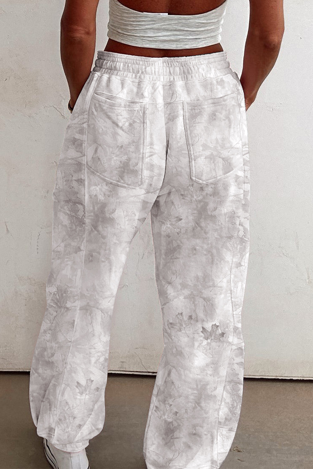 Camo Baggy Drawstring Jogger Sweatpants