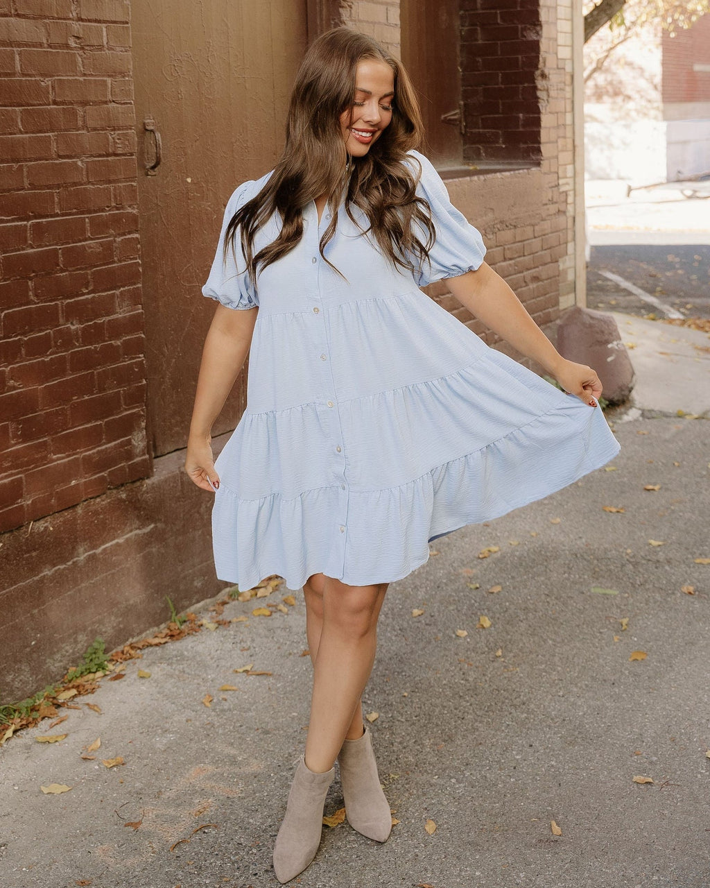Mimi Tiered Shift Dress