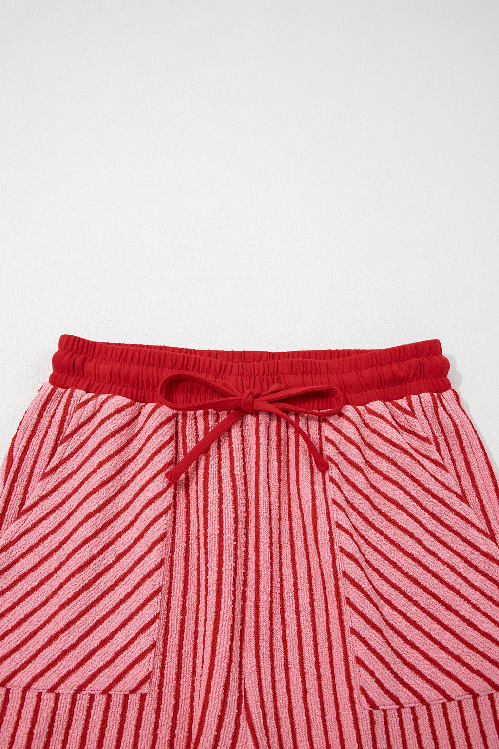 Stripe Crew Neck Tee & Drawstring Pants Set