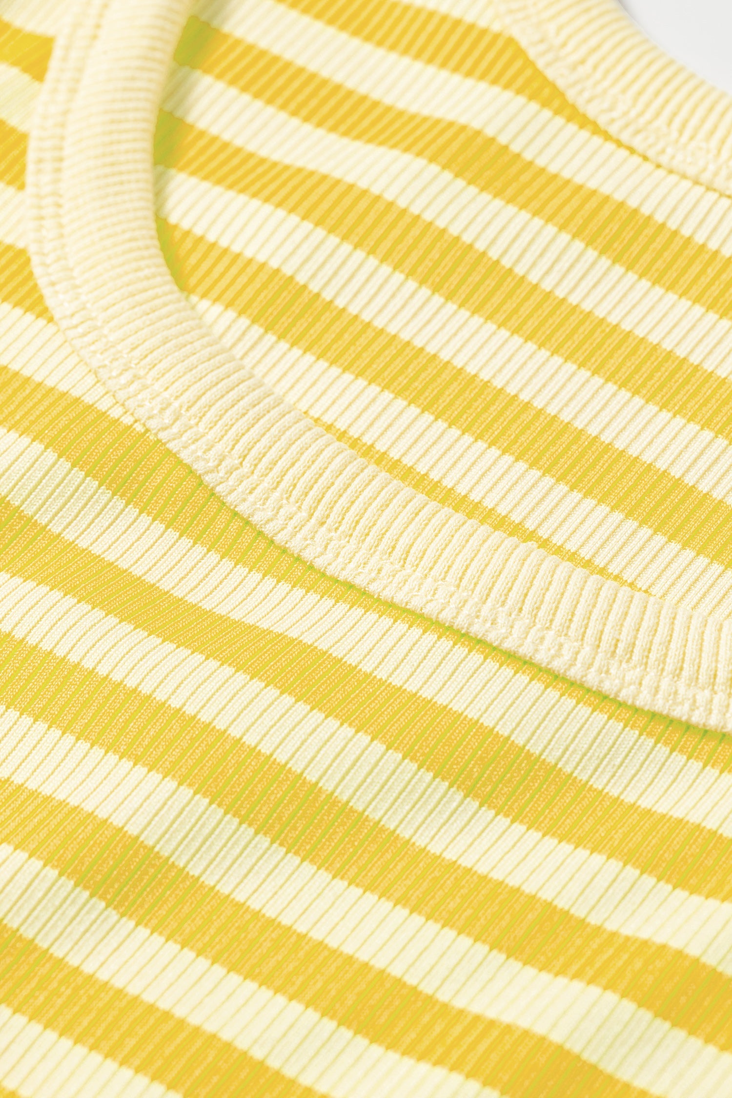Stripe Ribbed Knit Sleeveless Tank Top