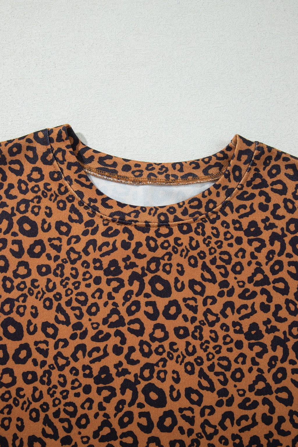 Leopard Long Sleeve Top & Drawstring Pants Set