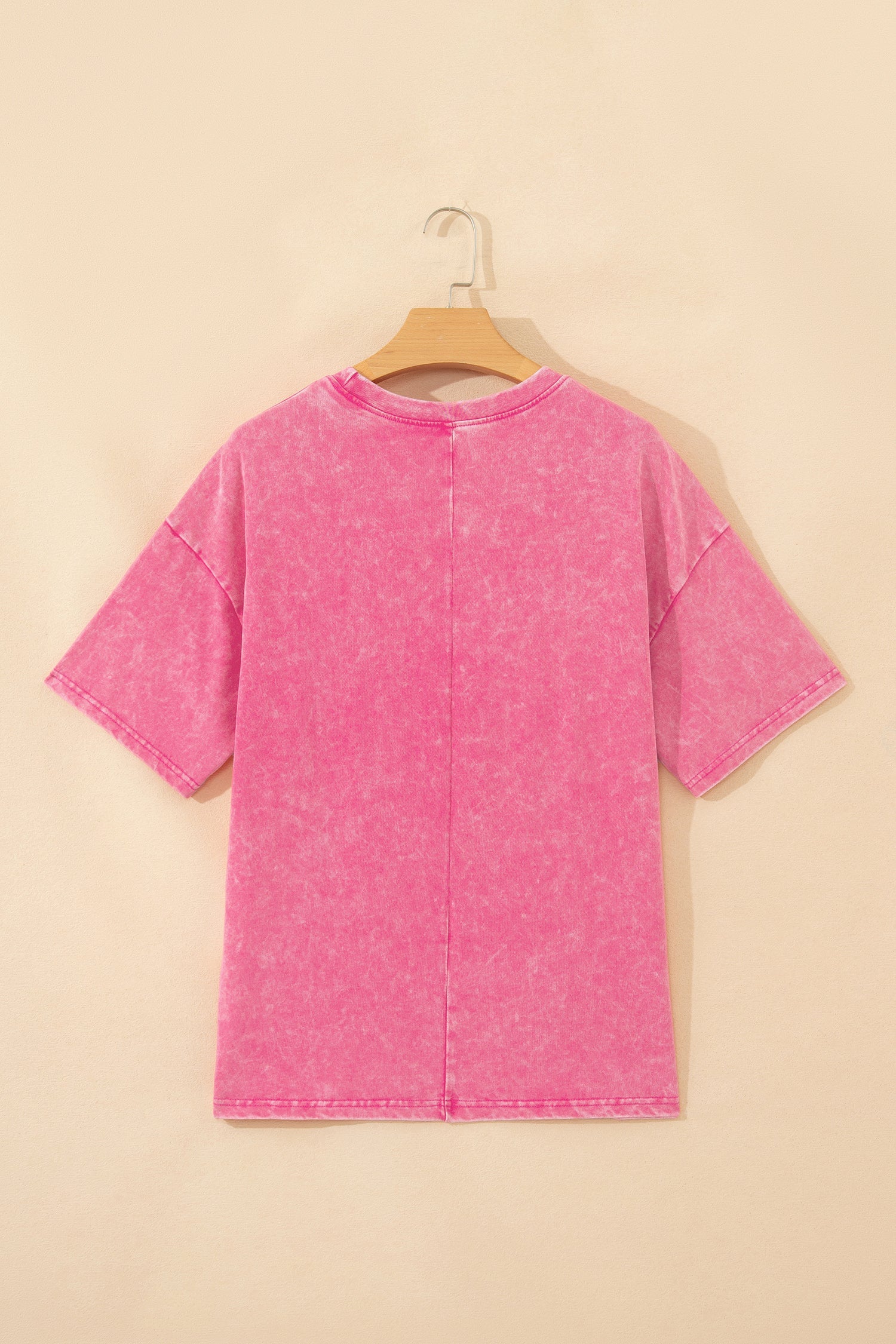 Solid Mineral Wash Short Sleeve Oversized Tee