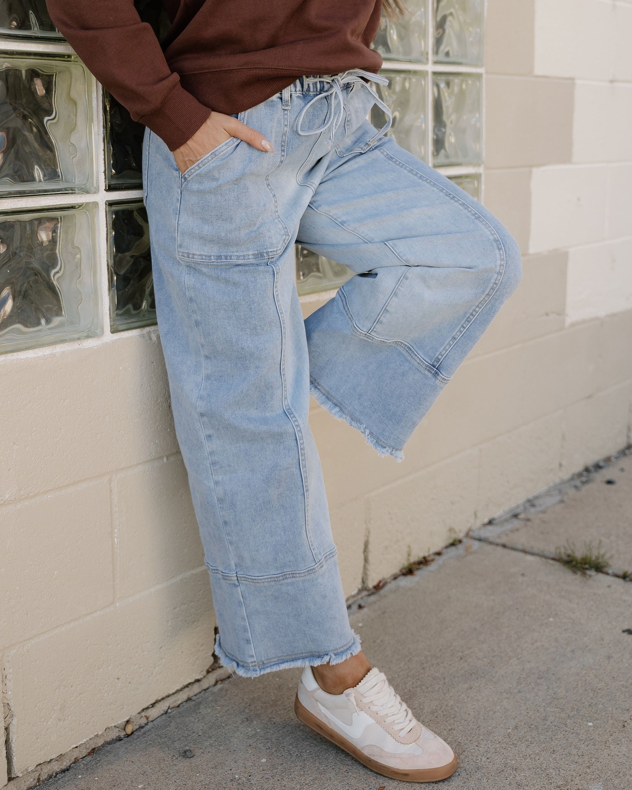 Beau Wide Leg Jeans - Light Wash