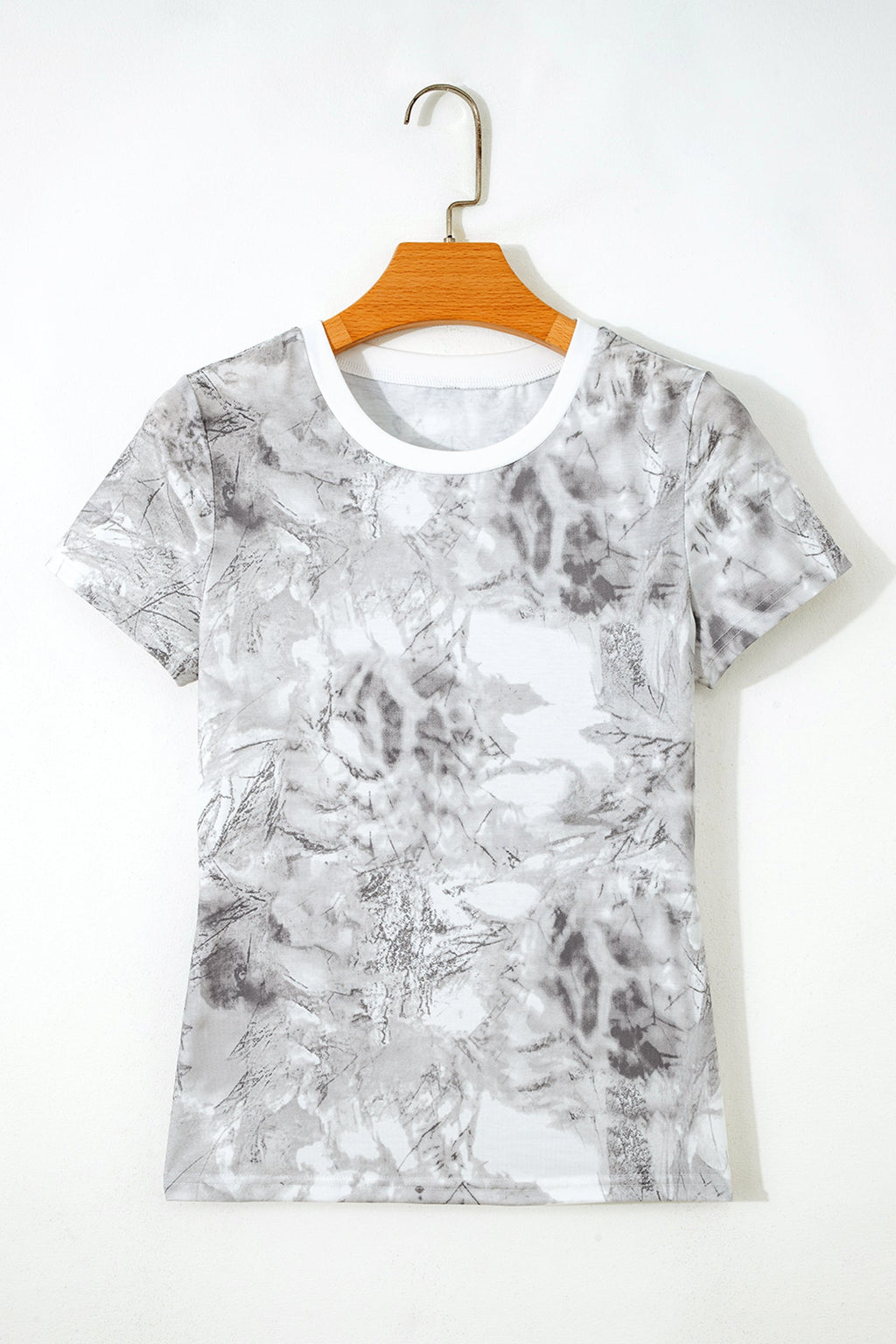 Camo Crew Neck Short Sleeve T-Shirt