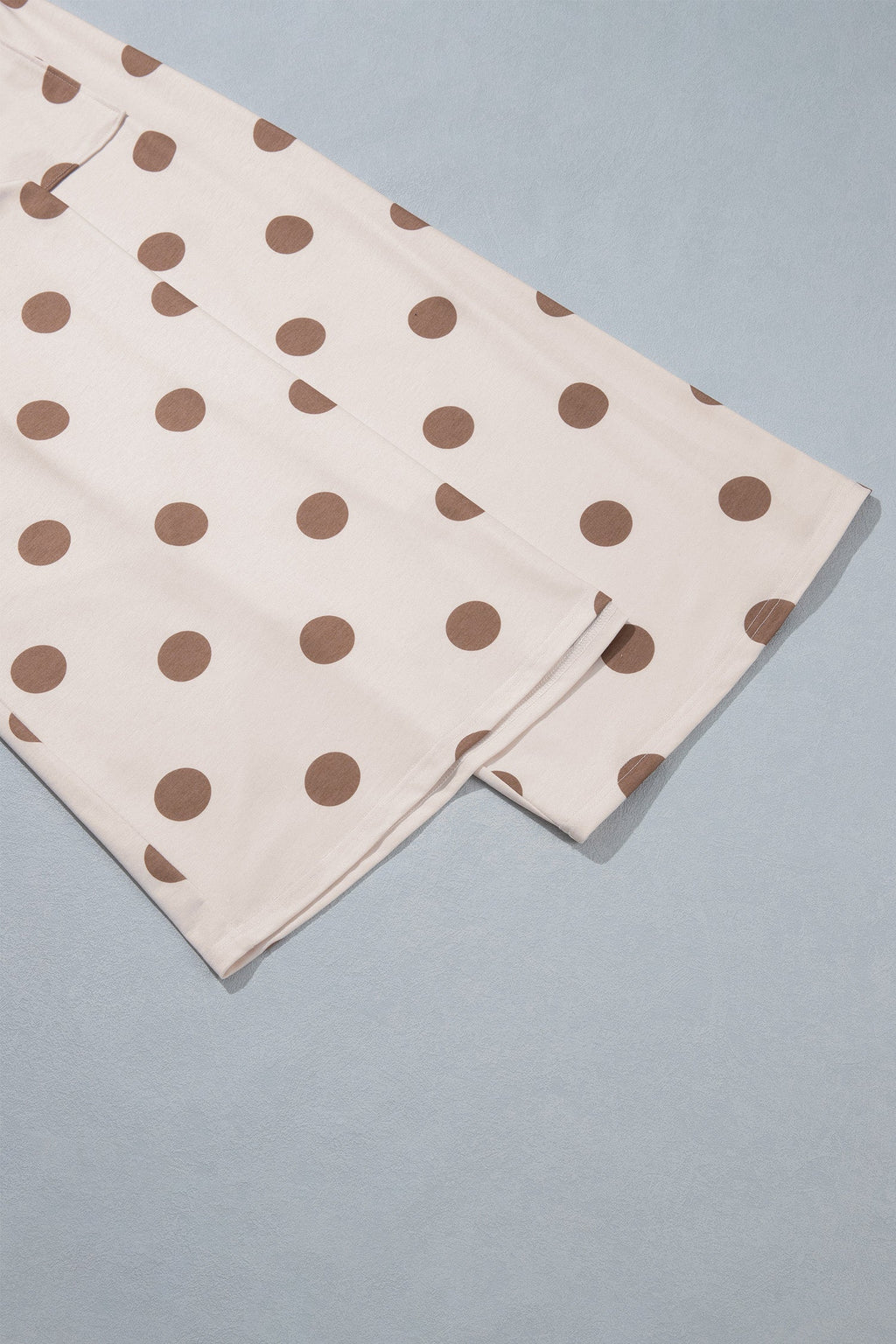 Polka Dot Wide Leg Elastic Waist Pants