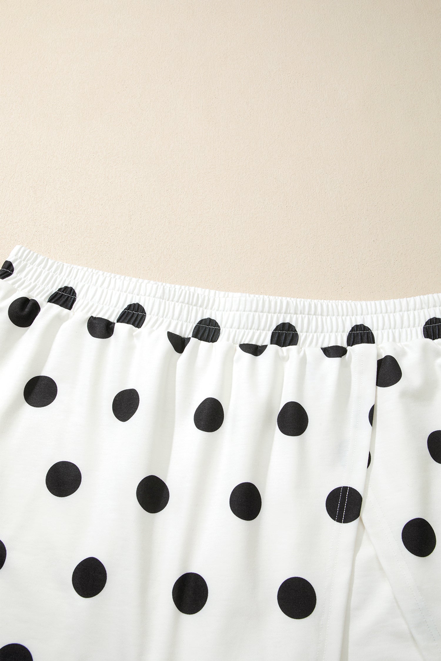 Plus Size Polka Dot Tank & Split Skort Set