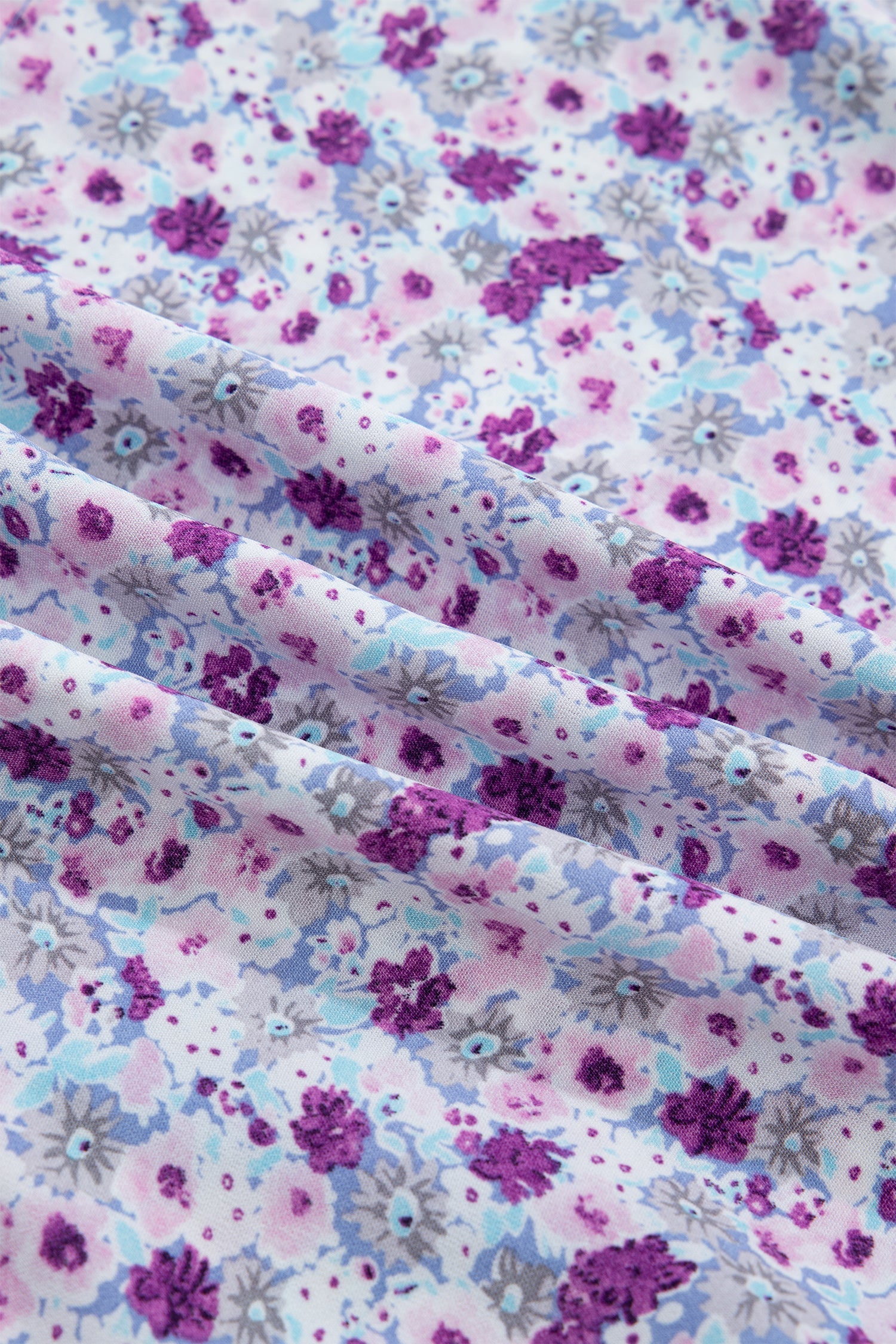 Plus Size Floral Smocked Square Neck Maxi Dress