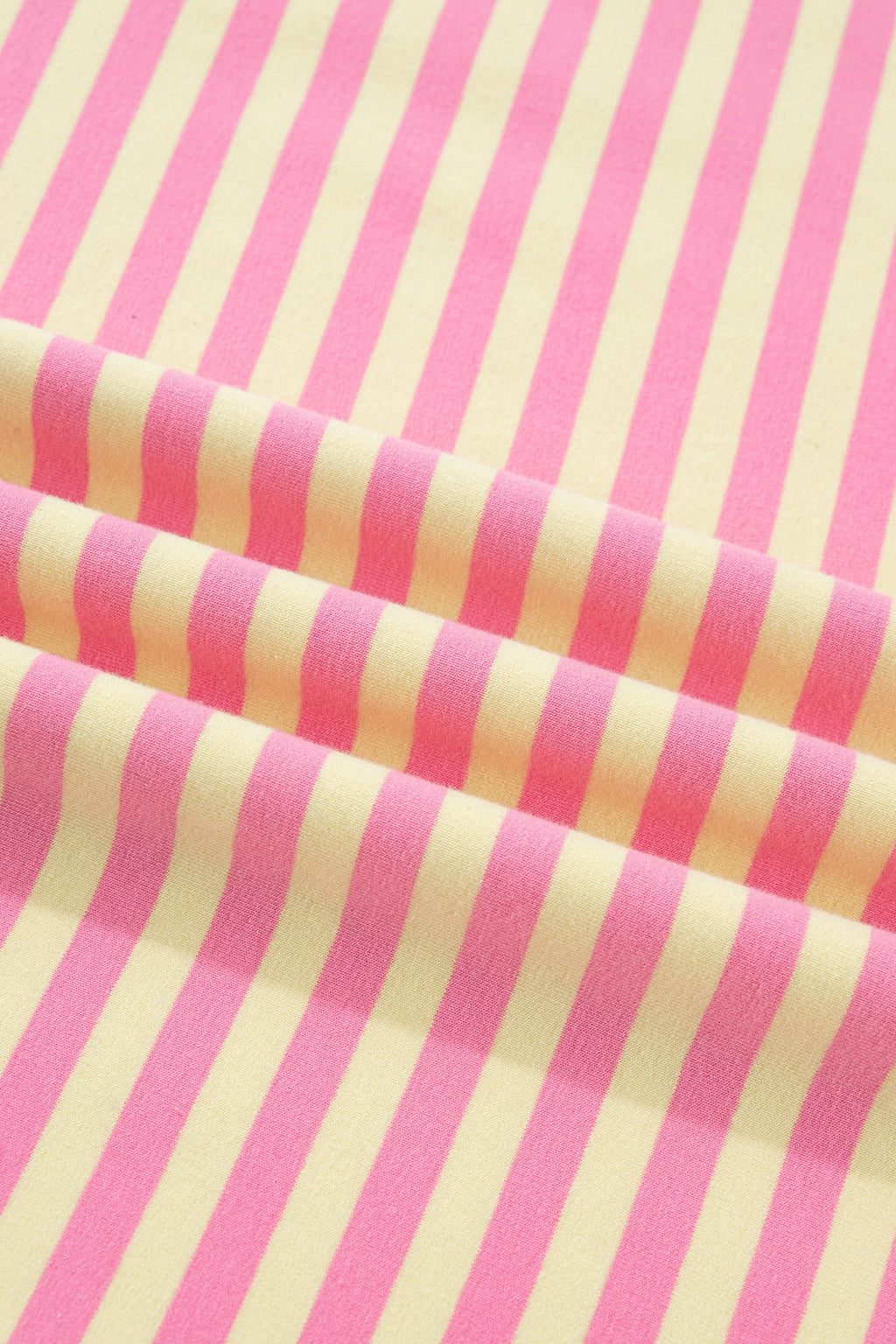 Plus Size Stripe Boxy Tee & Drawstring Short Set