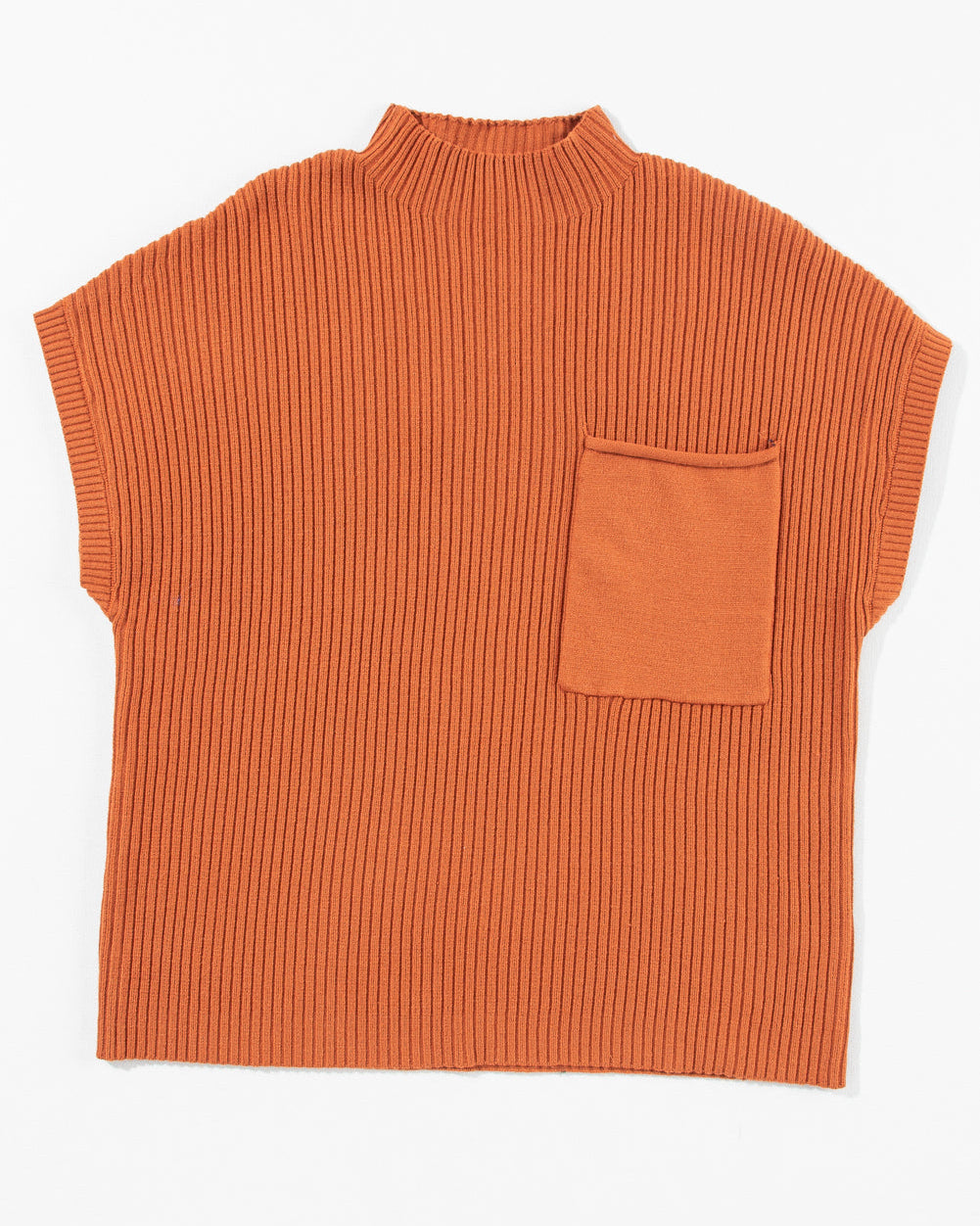 Ayla Short Sleeve Sweater - Orange