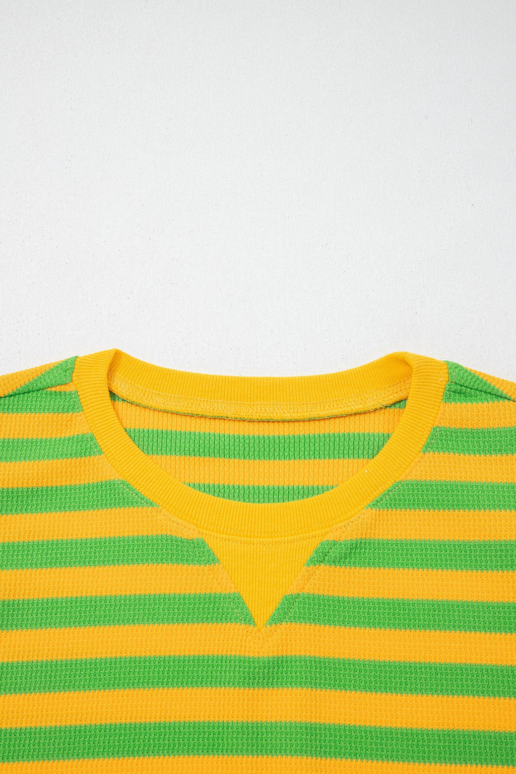 Stripe Puff Sleeve T-Shirt & Drawstring Shorts Set