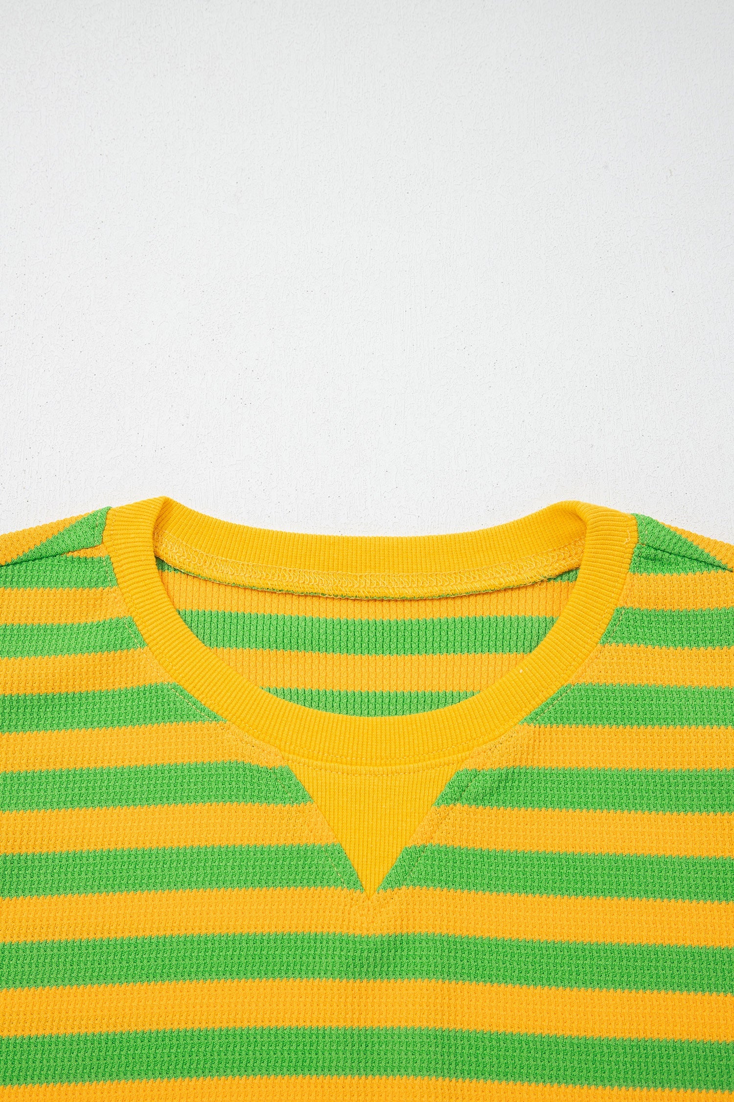 Stripe Puff Sleeve T-Shirt & Drawstring Shorts Set