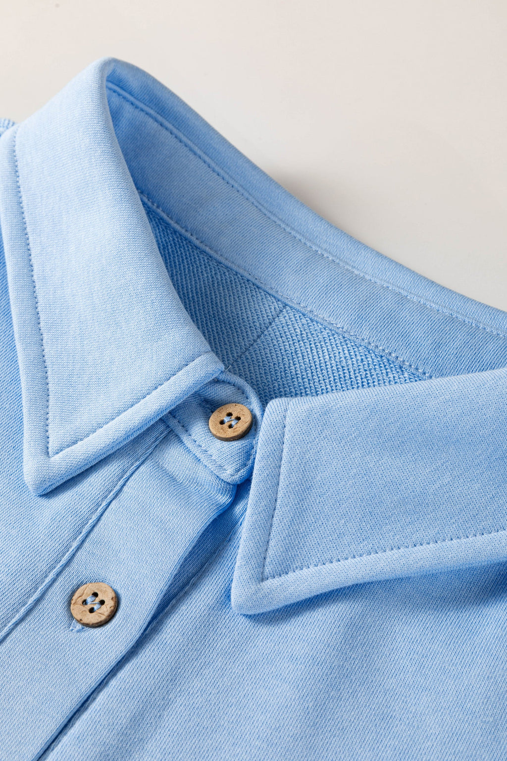 Plus Size Solid Polo Tee & Elastic Waist Shorts