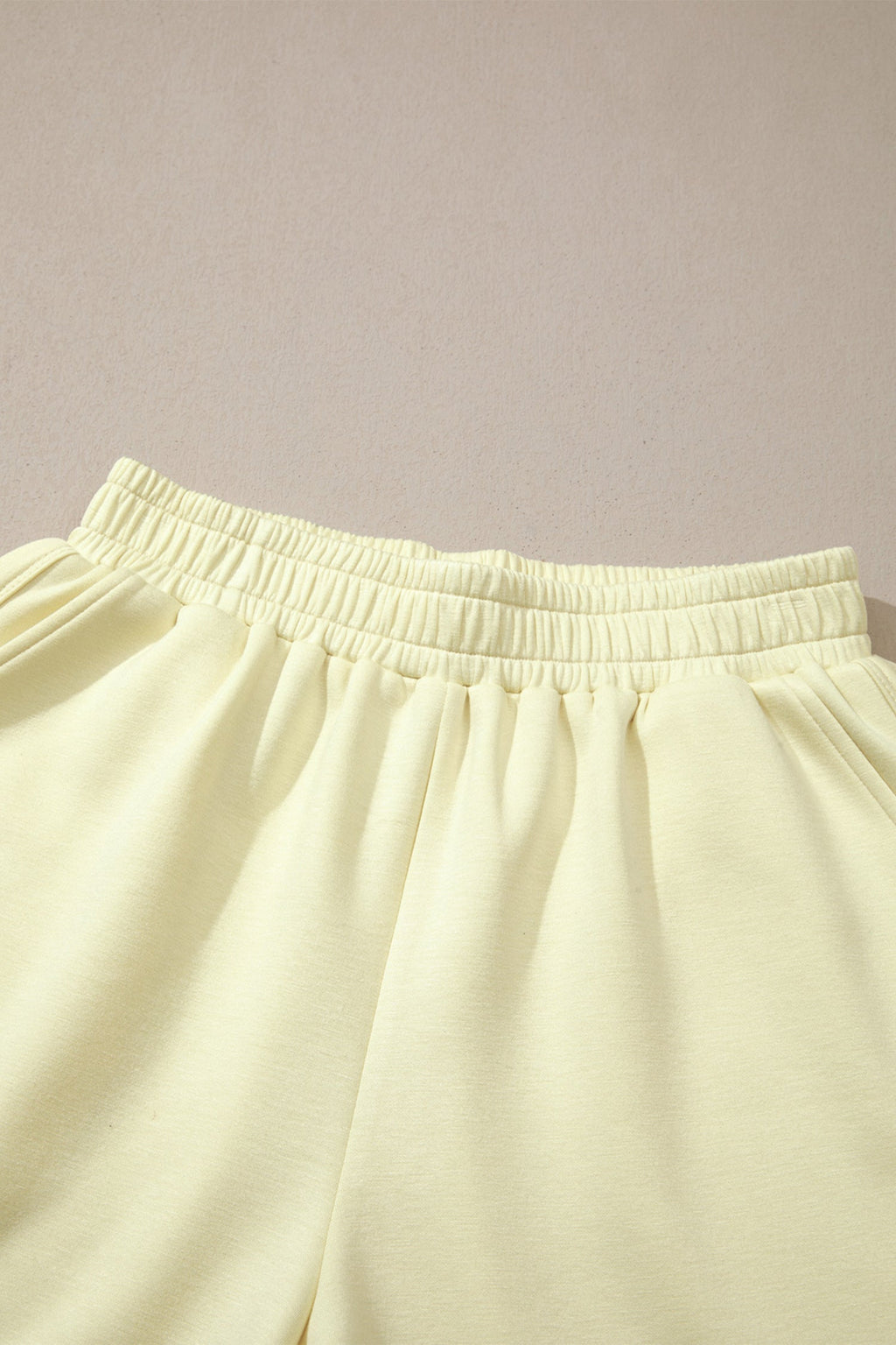 Mock Neck Exposed Seam Tunic Top & Shorts Set