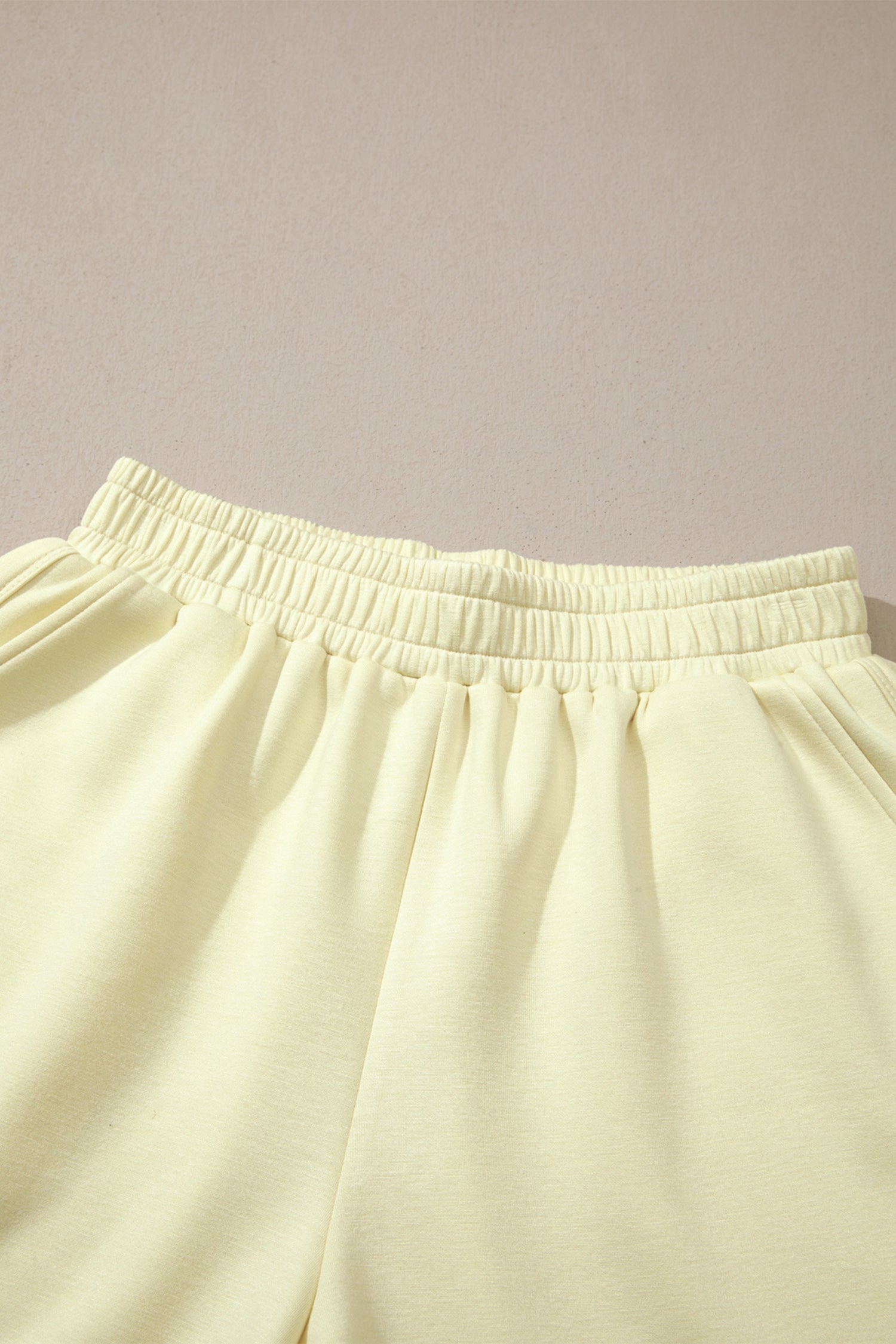 Mock Neck Exposed Seam Tunic Top & Shorts Set